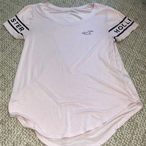 Womens Pink Hollister Light Weight Short Sleeve